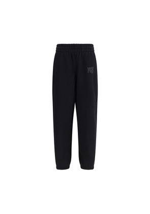 Alexander Wang Puff-Print Logo Sweatpants - M
