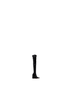 Amina Muaddi Black Polyethylene Over The Knee - EU36.5/US6.5