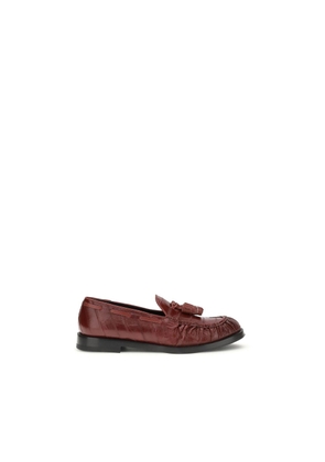 Fratelli Rossetti Bordeaux Rubber Slip-On Loafers - EU36.5/US6.5