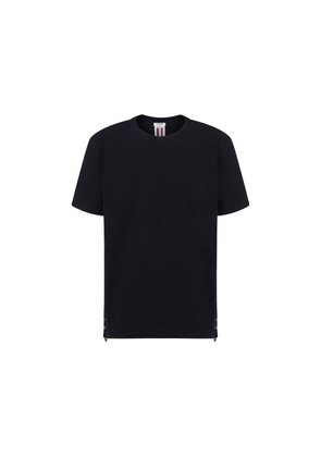 Thom Browne Blue Cotton T-Shirt - 2