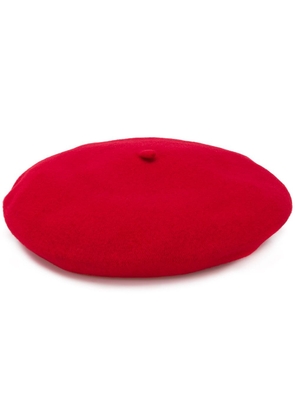 CELINE ROBERT knitted beret hat - M RED