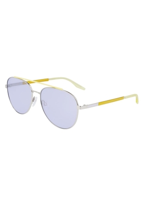 Silver Metal Sunglasses