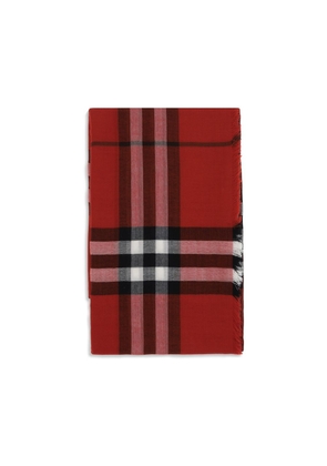 Burberry Red Wool Scarf