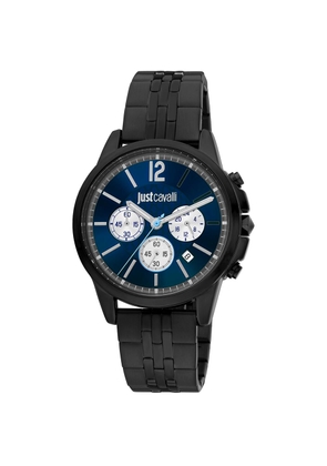 Just Cavalli Black Stainless Steel Sport Watch
