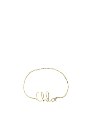Chloé Gold Brass Thin Belt - UNI