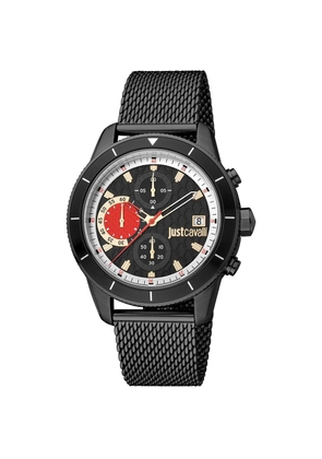 Just Cavalli Black Stainless Steel Sport Watch