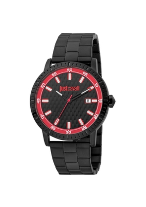 Just Cavalli Black Stainless Steel Dress Watch