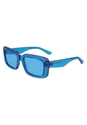 Blue Injected Sunglasses