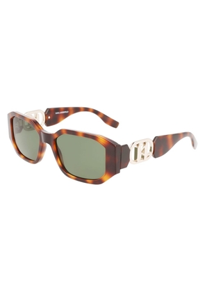 Brown Injected Sunglasses