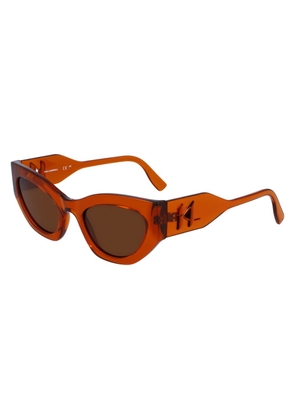 Karl Lagerfeld Yellow Injected Sunglasses