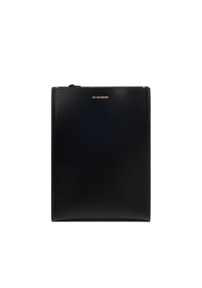 Jil Sander Black Calf Leather Bos Taurus Shoulder Bag