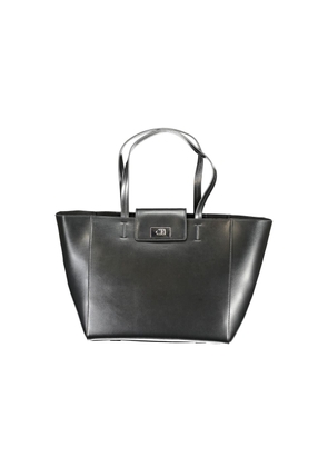 Black Polyester Handbag