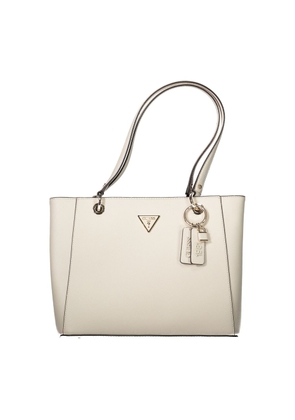 Beige Polyethylene Handbag