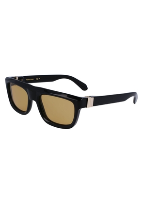 Ferragamo Black Acetate Sunglasses