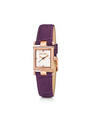 Purple Leather Watch