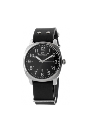 Black Leather Watch