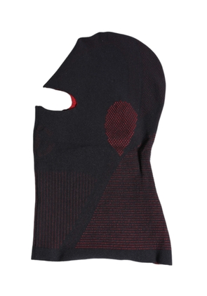 Black Cotton Knitted Ski Mask Balaclava Hat
