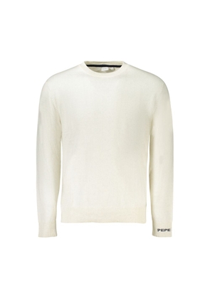 Pepe Jeans White Cotton Sweater - XL