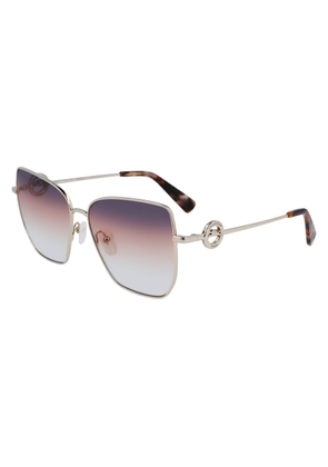 Longchamp Gold Metal Sunglasses