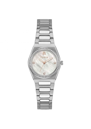 Furla Gray Stainless Steel Dress Watch