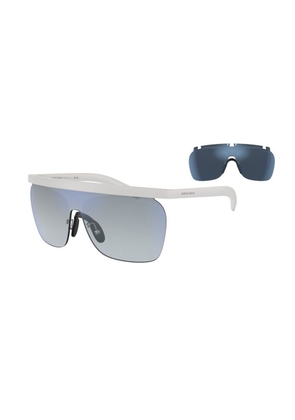 Giorgio Armani White Acetate Sunglasses