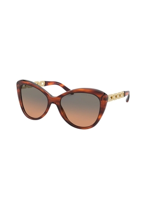Brown Metal Sunglasses