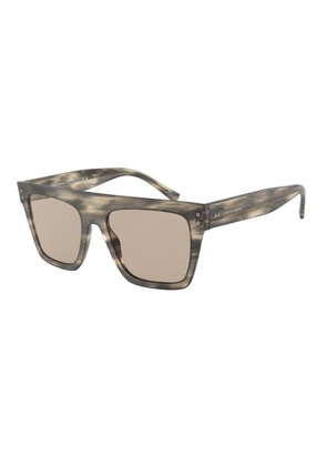 Giorgio Armani Brown Acetate Sunglasses