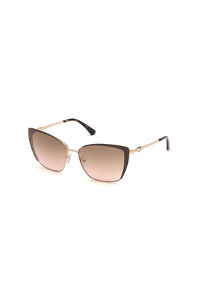 Guess Brown Metal Sunglasses