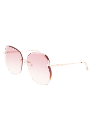 Rose Gold Metal Sunglasses