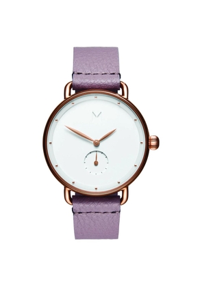 Purple Leather Watch