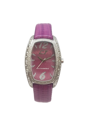 Purple Leather Watch