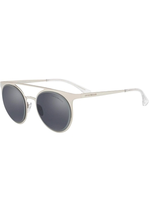 Emporio Armani Gray Metal Sunglasses