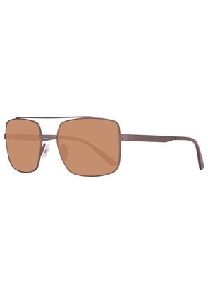 Brown Metal Sunglasses