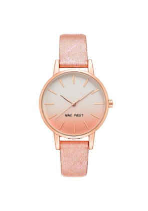 Nine West Multicolor Leather Dress Watch