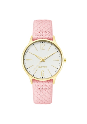 Nine West Multicolor Leather Dress Watch
