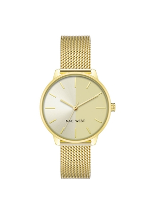 Nine West Gold Stainless Steel Bracelet Watch