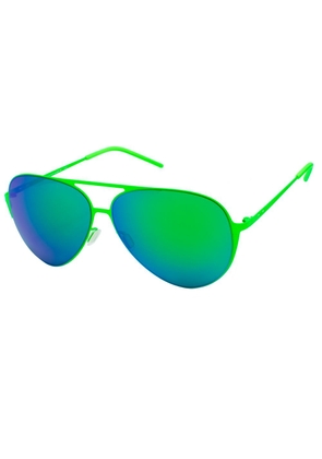Green Metal Sunglasses