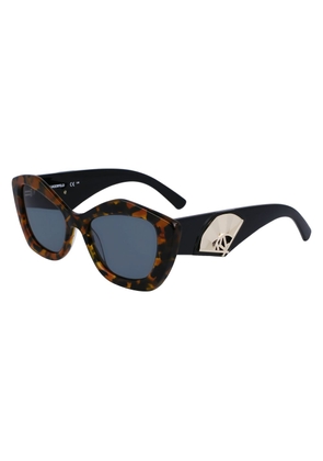 Karl Lagerfeld Brown Acetate Sunglasses