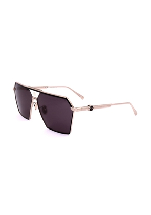 Philipp Plein Gray Titanium Sunglasses