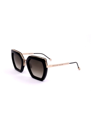 Philipp Plein Black Metal Sunglasses