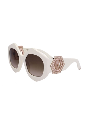 Philipp Plein White Acetate Sunglasses