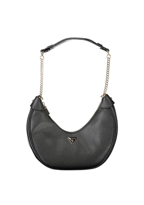 Black Polyethylene Women Handbag