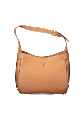 Brown Polyethylene Women Handbag