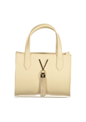 Beige Polyethylene Women Handbag