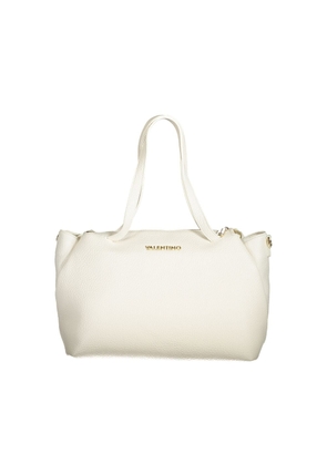 White Polyethylene Women Handbag