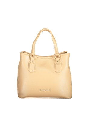 Beige Polyethylene Women Handbag