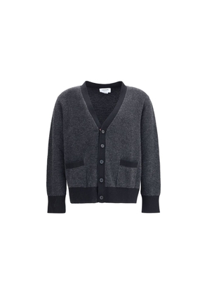 TEXTURED STITCH V NECK CARDIGAN IN WASHE - 2