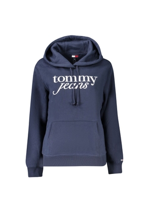 Blue Cotton Women Sweater - S