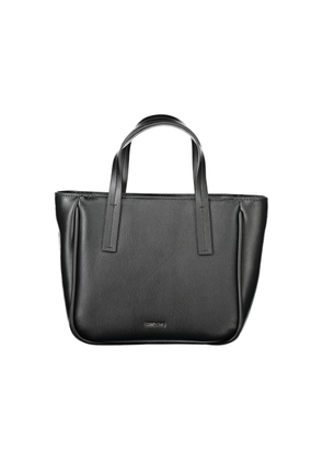 Black Polyethylene Women Handbag