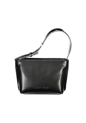 Black Polyester Women Handbag